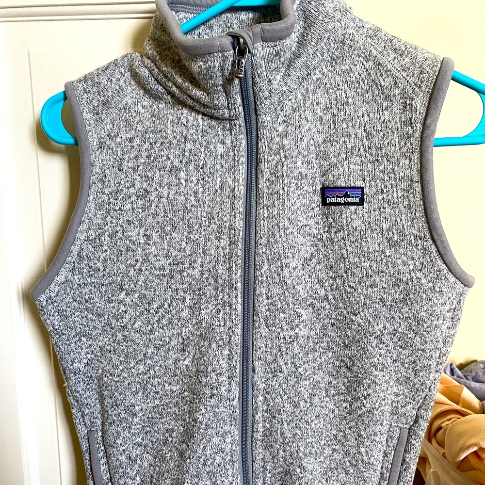 Patagonia gray vest, size small